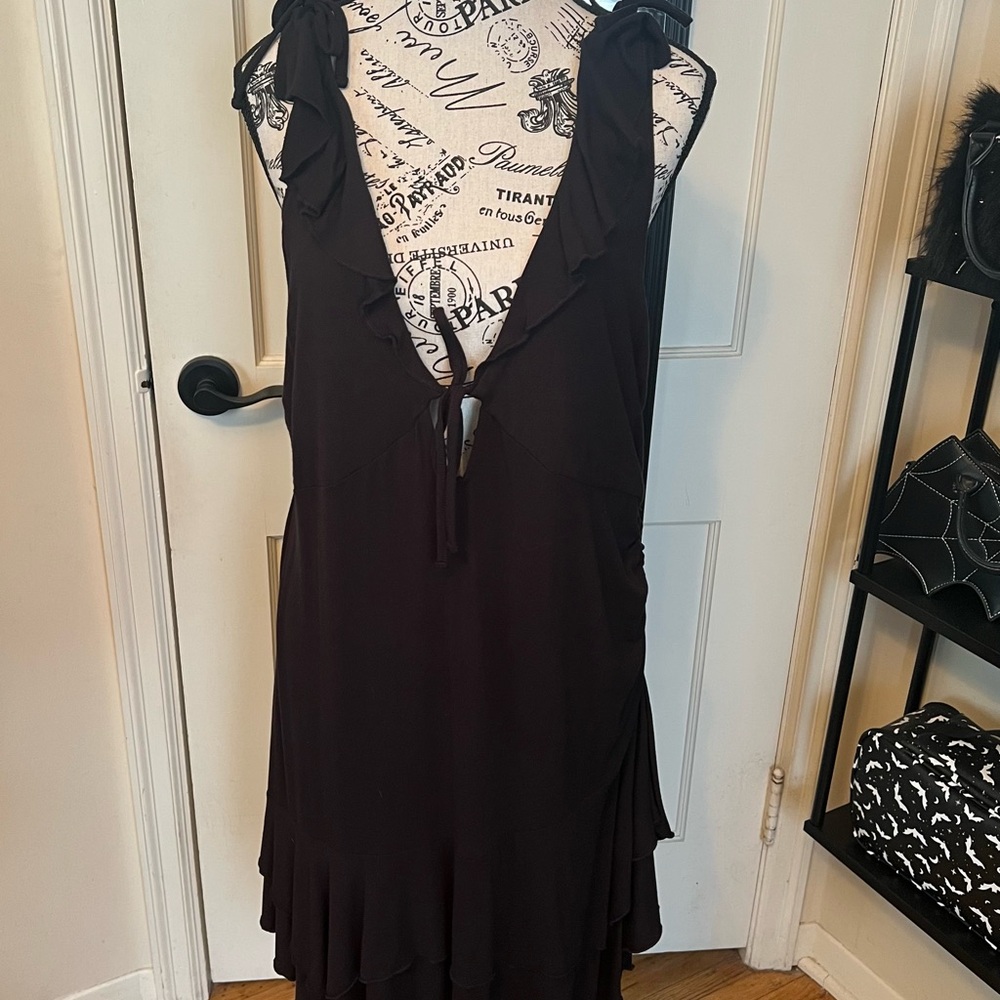 wild fable Black asymmetrical dress.